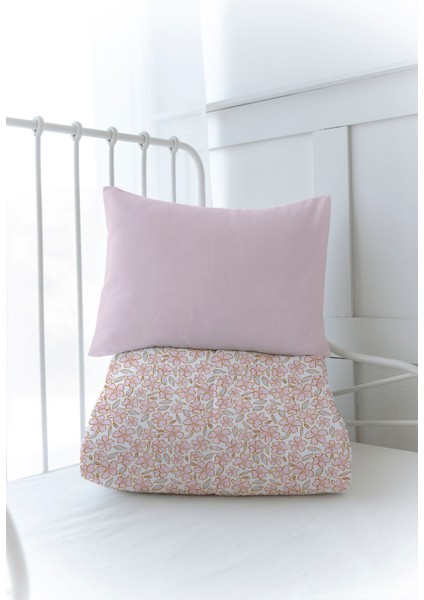 Organik Baskılı Montessori (100X200 Cm) Yorgan Seti - Iconic Serisi - Pink Flowers modelleri