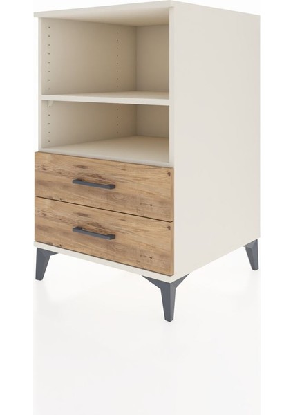 Kronos Komodin 2 Raflı 2 Çekmeceli 60X59X96 Aytaşı-Çam modelleri