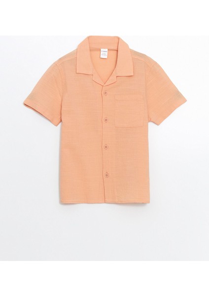 Yeni Sezon Resort Yaka Keten Karışımlı Erkek Çocuk Gömlek modelleri