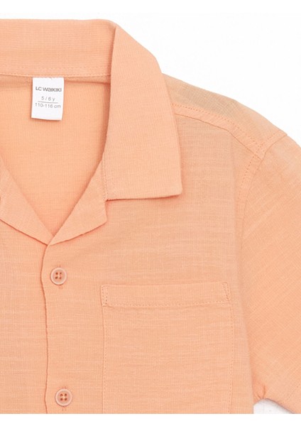 Yeni Sezon Resort Yaka Keten Karışımlı Erkek Çocuk Gömlek fırsatları