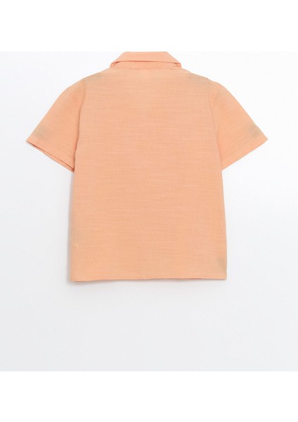Yeni Sezon Resort Yaka Keten Karışımlı Erkek Çocuk Gömlek indirimleri