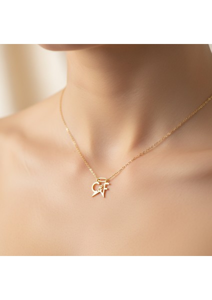 14 Ayar Altın Kolye Ucu C&f GM10589 0.5 gr