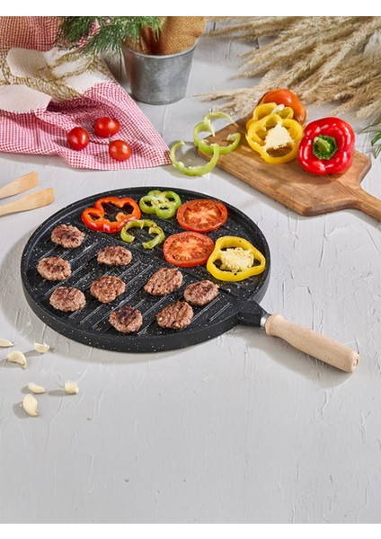 Çift Taraflı Bazlama Izgara Tavası Döküm