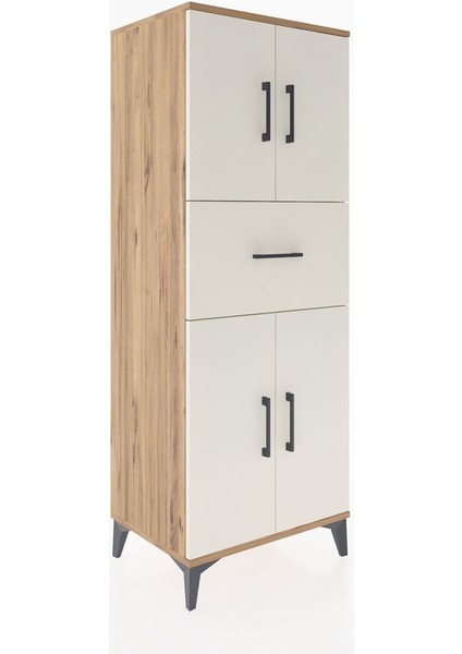 Hyperion Dolap 3 Raflı Tek Çekmeceli 4 Kapaklı 60X44X163 Çam-Aytaşı fiyatları