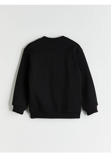 Yeni Sezon Kolej Yaka Uzun Kollu Basic Erkek Çocuk Fermuarlı Sweatshirt modelleri