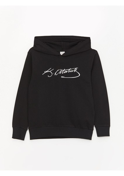 Yeni Sezon Atatürk Imza Baskılı Erkek Çocuk Sweatshirt modelleri