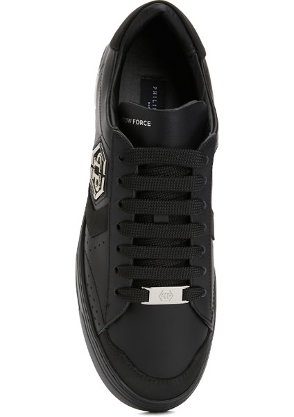 Arrow Force Siyah Erkek Deri Sneaker fırsatları
