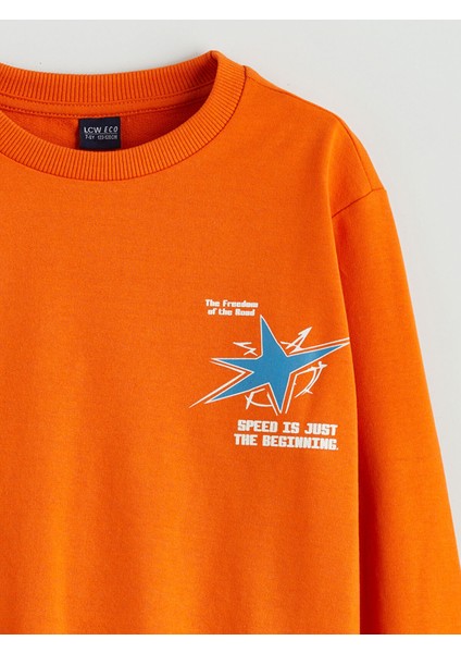 Yeni Sezon Bisiklet Yaka Erkek Çocuk Sweatshirt modelleri