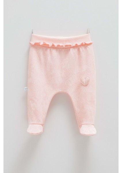 Tıny Lace Patikli Bebek Pantolon - Caramell - APK1914 - Pembe - 1 - 3 Ay - APK1914-PEMBE-1 - 3 Ay Pembe