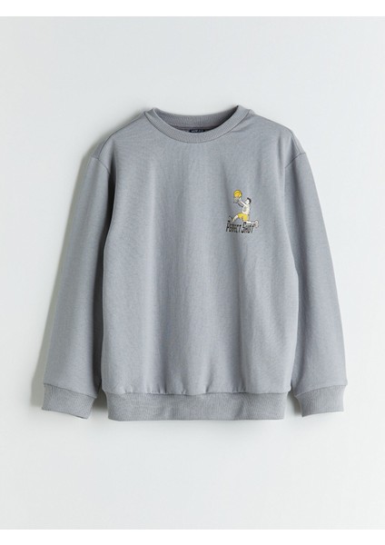 Yeni Sezon Bisiklet Yaka Erkek Çocuk Sweatshirt