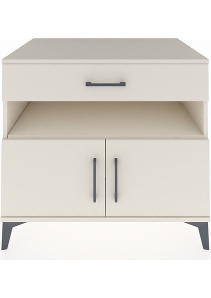 Kronos Şifonyer 2 Raflı Tek Çekmeceli 2 Kapaklı 88X59X80 Aytaşı-Aytaşı