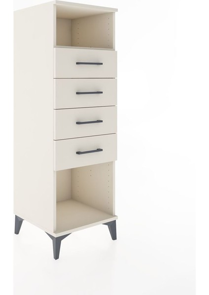 Hyperion Dolap Tek Raflı 4 Çekmeceli 44X44X134 Aytaşı-Aytaşı fiyatları
