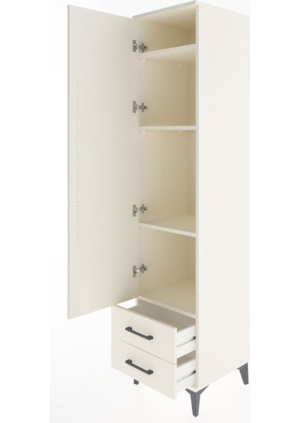 Hyperion Dolap 4 Raflı 2 Çekmeceli Tek Kapaklı 44X44X195 Aytaşı-Aytaşı fırsatları