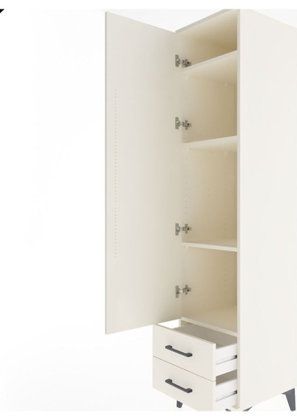 Hyperion Dolap 4 Raflı 2 Çekmeceli Tek Kapaklı 44X44X195 Aytaşı-Aytaşı indirimleri