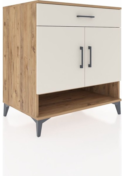 Kronos Şifonyer 2 Raflı Tek Çekmeceli 2 Kapaklı 88X59X96 Çam-Aytaşı fiyatları
