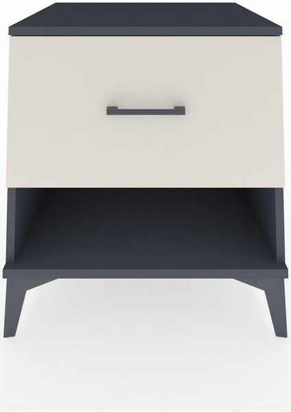 Kronos Komodin Tek Çekmeceli 60X59X64 Antrasit-Aytaşı fiyatları