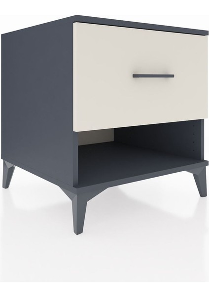 Kronos Komodin Tek Çekmeceli 60X59X64 Antrasit-Aytaşı modelleri