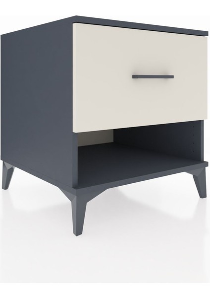 Kronos Komodin Tek Çekmeceli 60X59X64 Antrasit-Aytaşı fırsatları