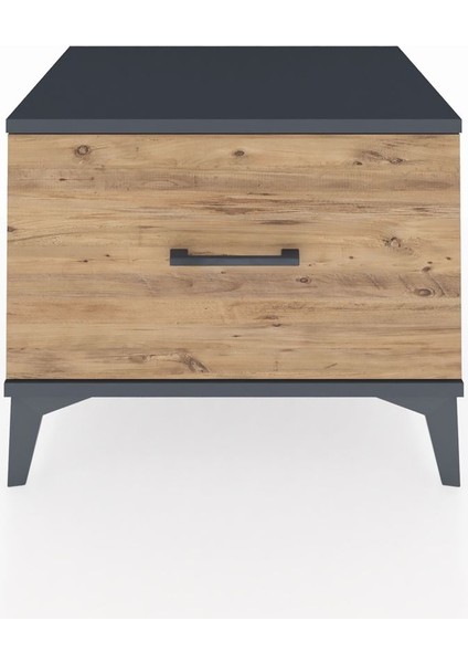 Hyperion Komodin Tek Çekmeceli 60X44X48 Antrasit-Çam