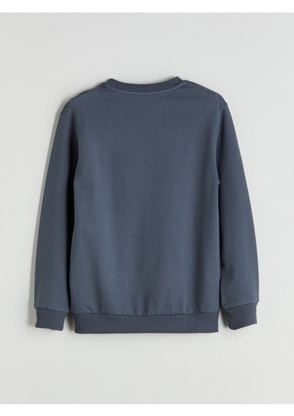 Yeni Sezon Bisiklet Yaka Erkek Çocuk Sweatshirt modelleri
