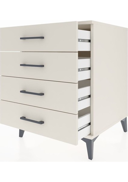 Kronos Komodin 4 Çekmeceli 60X59X80 Aytaşı-Aytaşı fırsatları