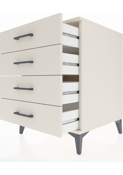 Kronos Komodin 4 Çekmeceli 60X59X80 Aytaşı-Aytaşı indirimleri