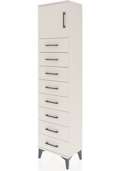 Arges Dolap Tek Raflı 8 Çekmeceli Tek Kapaklı 44X30X182 Aytaşı-Aytaşı modelleri