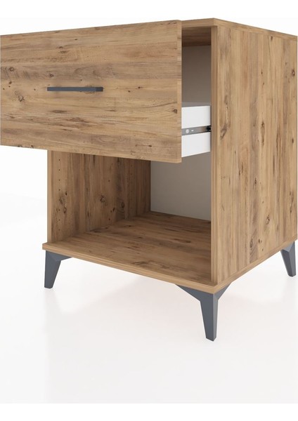 Kronos Komodin Tek Çekmeceli 60X59X80 Çam-Çam fırsatları