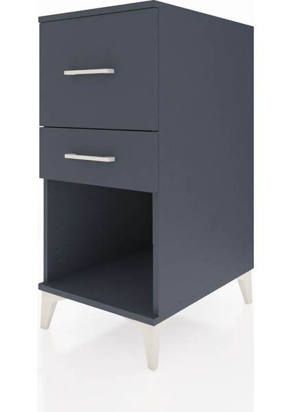 Kronos Komodin 2 Çekmeceli 44X59X96 Antrasit-Antrasit modelleri