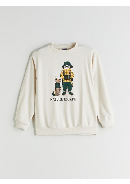 Yeni Sezon Bisiklet Yaka Erkek Çocuk Sweatshirt