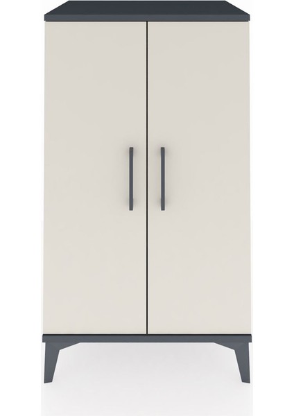 Hyperion Komodin 2 Kapaklı 60X44X106 Antrasit-Aytaşı