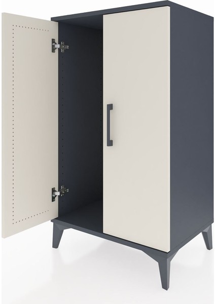 Hyperion Komodin 2 Kapaklı 60X44X106 Antrasit-Aytaşı fırsatları