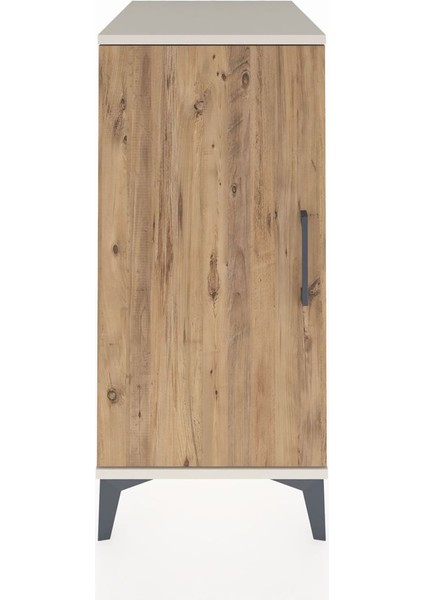 Kronos Komodin 2 Raflı Tek Kapaklı 44X59X96 Aytaşı-Çam