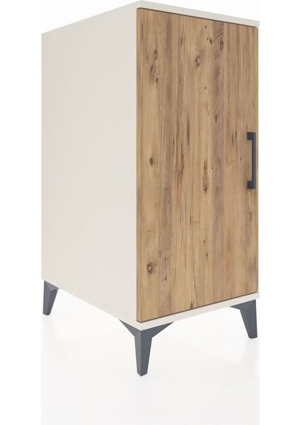 Kronos Komodin 2 Raflı Tek Kapaklı 44X59X96 Aytaşı-Çam fiyatları