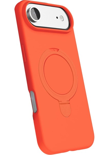 CPT16 Apple iPhone 17 Air Regal Magsafe Standlı Kapak - Turuncu modelleri