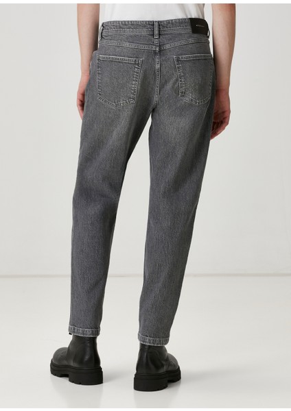 Gri Yıkamalı Tapered Fit Jean Pantolon modelleri