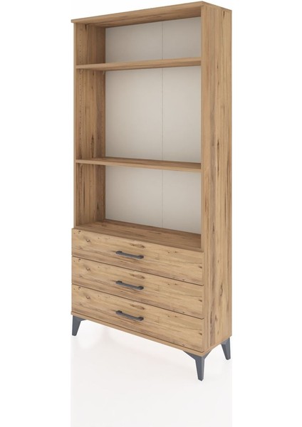 Arges Dolap 3 Raflı 3 Çekmeceli 88X30X182 Çam-Çam modelleri