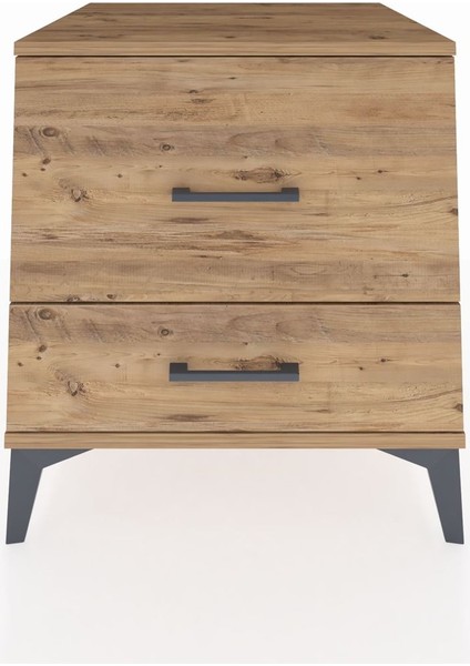 Kronos Komodin 2 Çekmeceli 60X59X64 Çam-Çam