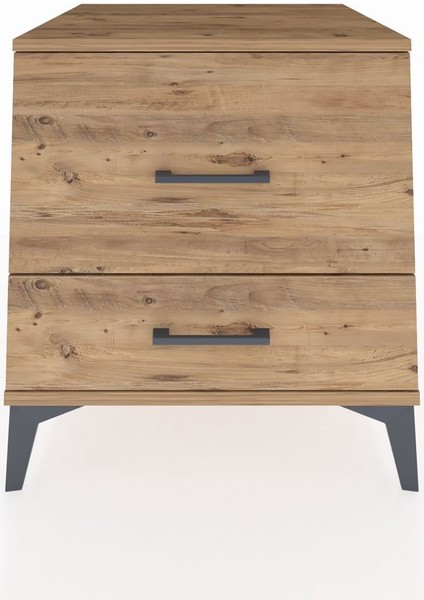 Kronos Komodin 2 Çekmeceli 60X59X64 Çam-Çam fiyatları