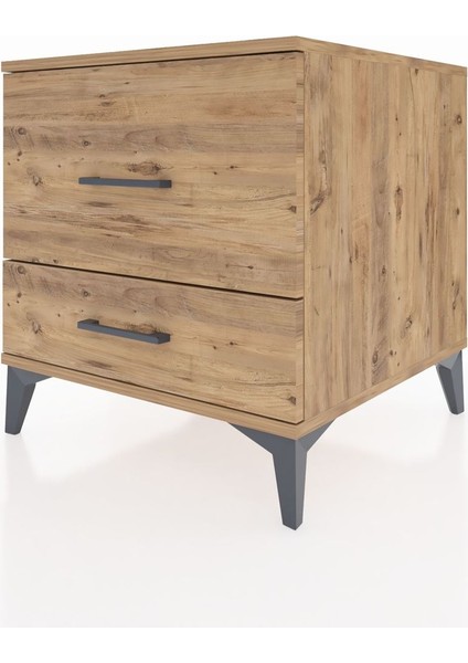 Kronos Komodin 2 Çekmeceli 60X59X64 Çam-Çam indirimleri