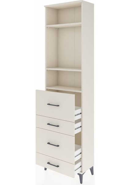 Arges Dolap 3 Raflı 4 Çekmeceli 60X30X221 Aytaşı-Aytaşı fırsatları