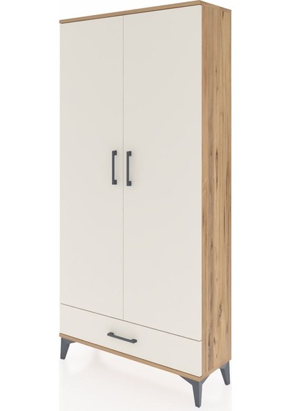 Arges Dolap 5 Raflı Tek Çekmeceli 2 Kapaklı 88X30X182 Çam-Aytaşı modelleri