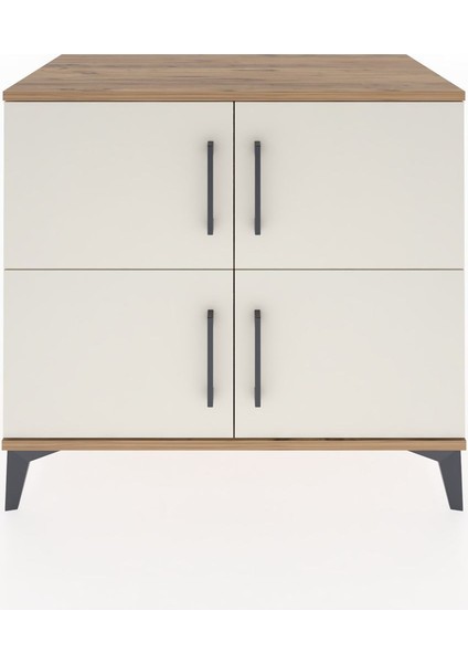 Hyperion Şifonyer Tek Raflı 4 Kapaklı 88X44X80 Çam-Aytaşı