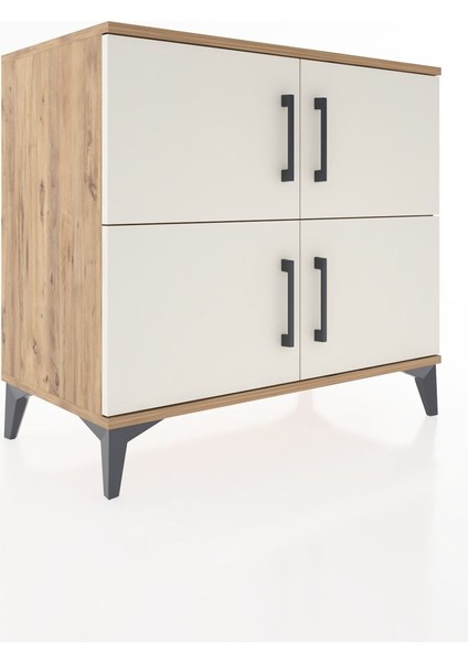 Hyperion Şifonyer Tek Raflı 4 Kapaklı 88X44X80 Çam-Aytaşı fiyatları