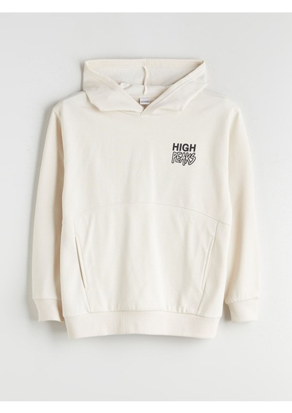 Yeni Sezon Kapüşonlu Baskılı Erkek Çocuk Sweatshirt indirimleri