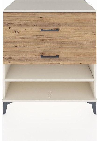 Kronos Şifonyer Tek Raflı 2 Çekmeceli 88X59X96 Aytaşı-Çam