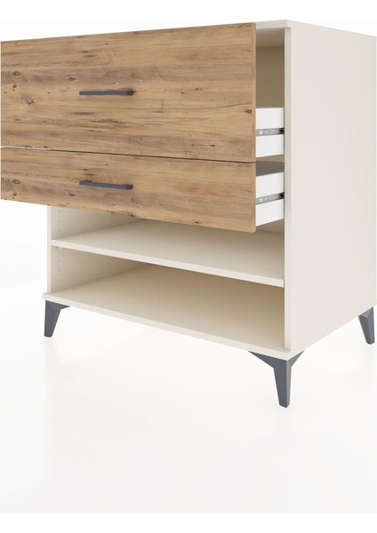 Kronos Şifonyer Tek Raflı 2 Çekmeceli 88X59X96 Aytaşı-Çam fırsatları