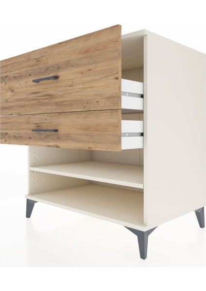 Kronos Şifonyer Tek Raflı 2 Çekmeceli 88X59X96 Aytaşı-Çam indirimleri