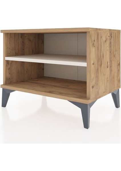 Hyperion Komodin Tek Raflı 60X44X48 Çam-Aytaşı fırsatları