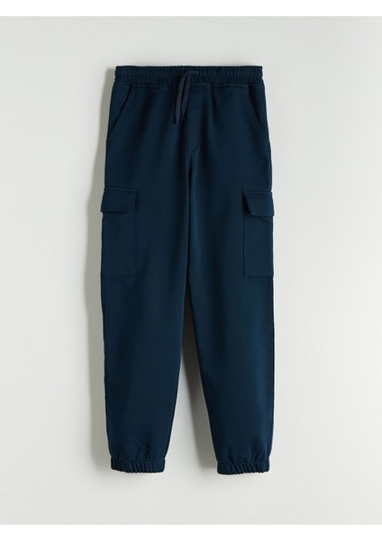 Yeni Sezon Beli Lastikli Erkek Çocuk Kargo Jogger Pantolon